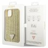 Guess GUHCP14SHDGTPD iPhone 14 / 15 / 13 6.1 złoty/gold hardcase Rhinestone Triangle